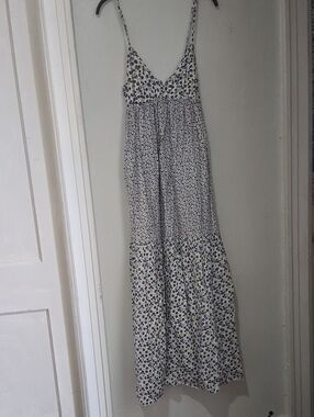 GAP Cream Sundress with Blue Floral Print